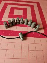 One Hole Heavy Duty Plastic Cord Lock Toggle Stop Slider Paracord LOT of 10 New