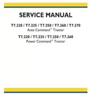 New Holland T7.220 T7.235 T7.250 T7.260 T7.270 Workshop Manual Delivered Today