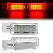 KIXURO 2Pcs LED Footwell Light Luggage Compartment Glove Box Lamps, for Audi, A4 B5 B6 B7 B8 A3 A6 C6 C7 A5 R8 TT Q5 Q3 Q7 A1 A8 S3 RS6 car Interior footwell Lights(Passion Red 1)