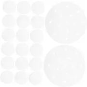 Hoement 400 Sheets Round Paper Non-Stick Perforated for Steamed Buns Dumplings Steam Liner
