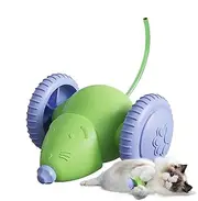 galeyyu Automatic Cat Toy Mice - Automatic Moving Smart Animal,Electric Dog Ball, Colorful Light, Pet Supplies for Boredom Exercise