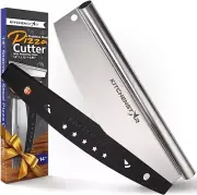 14” Pizza Cutter by KitchenStar Sharp Stainless Steel Slicer Knife W/Blade Cover