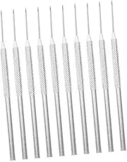 Tofficu 10pcs Clay Needle Tools Stainless Steel Punch Needles Carving Rods for Pottery Sculpting for Art Crafts Cutting and Detailing Designs