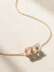 [Suzanne Kalan] Suzanne Kalan - 18-karat Yellow, Rose And White Gold Diamond Necklace - One size One size Gold