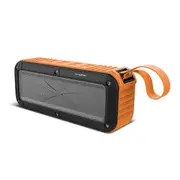 Bluetooth Speaker S20 IPX6 2000mAh FM Wireless Portable Speaker with Microphone and NFC Support for Cellphone Orange