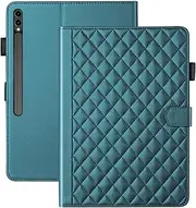 [Vaitasy] Case for Samsung Galaxy Tab S10 Plus/S9 Plus/S9 FE Plus 12.4 Inch Business PU Leather Tablet Protective Case for Galaxy Tab S9 Plus with Card Slot Stand Green