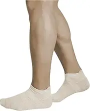 [vitsocks] Men's Merino Wool Thin Breathable Trainer Socks (3 Pairs) Merino Wool Socks Short Size 39-42, 43-46, 3 Pairs (Light Beige), 10/12 AU