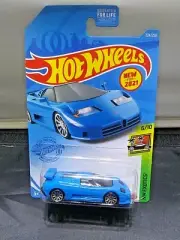 Hot Wheels '94 Bugatti EB110 SS 2021 HW Exotics 6/10 Blue Die-Cast 1:64 Scale