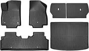 Compatible with Kia EV3 2024 2025 TPE Floor Mats Trunk Mat Cargo Liner Cargo Mat, All Weather Back Seat Cover Protector EV3(6PCS Full Set)