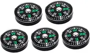 PartyKindom Mini Compass Key Matches Outdoor Compass Small Compass for Hiking Pocket Navigation Compass Liquid Small Compass Camping Compass for Compasses Survival Filled Black