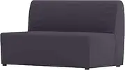 The Lycksele Lovas Sofa Bed Cover Replacement is Custom Made for IKEA Lycksele Sleeper Or Futon Slipcover. No Filling Nor Wadding Easy to Wash (Dark Gray Cotton)