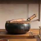 with Lid Cooking Pan Uncoated Cooking Pot Chinese Frying Wok Chinese Meal