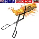 Log Grabber Fireplace Tongs Wood Fired Oven Tool Grill Camping Fire Pit Tool AU