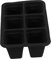Milisten 6 Hole Silicone Plant Starter Tray Reusable Planting Trays Seed Starting Trays for Balcony