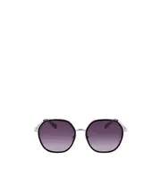 geometric frame sunglasses 58 GOLD/BLACK