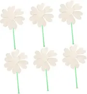 ERINGOGO 6Pcs DIY Blank Graffiti Windmill Craft Kit for Unfinished Paper Painting Great for Creative Activities and Outdoor Fun for Boys