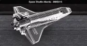 Metal Earth Space Shuttle Atlan 3D Metal Model + Tweezer 010152