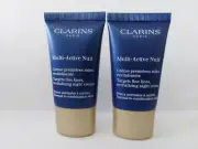 CLARINS ~ MULTI ACTIVE NUIT REVITALIZING NIGHT CREAM ~ 0.5 OZ (2PACK)-SEALED!!