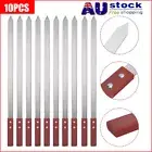 10X Stainless Steel Barbecue Metal Skewers Flat Needle BBQ Tools Kebab Stick NEW