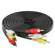 3.5mm to 3 RCA Male Plug Video Stereo AUX Cable for Box Home Theater