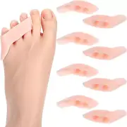 8PCS Silicone Toe Separators for Overlapping Pinky Toes Corns Pain Relief