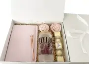 Swifty Gift Box Hamper White Magnetic Close Box. Birthday Gift With Tumbler