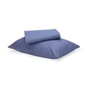 180 Thread Count Sheet Set - King Single Bed, Mid Blue