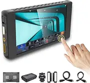 Portkeys PT6 Camera Field Monitor 5.2" 600nit Touchscreen Camera Monitor Wide Color Gamut New Peaking 3D LUT Output RGB Waveform for DSLR