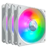 Cooler Master (MFX-B2DW-183PA-R1) SickleFlow 120mm ARGB Case Fan White Edition - 3 Pack
