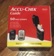ACCU-CHEK GUIDE (ROCHE) TEST STRIPS-50 NEW - EXPIRES 03-04-2026