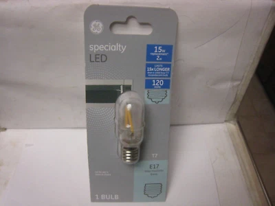 GE Lighting 93128997 LED Light Bulb, T7, Soft White, Non-Dimmable, 170 E17 base