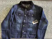 Buffalo David Bitton Dark Indigo Jean Designer Jacket Boys Youth Size 4
