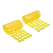 0.8" Self Adhesive Dots, 100 Pairs Sticky Hook Nylon Loop Dots, Yellow