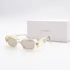 NEW PRADA PR17WS 19X30N SQUARE YELLOW WOMEN SUNGLASSES PRADA SPR 17W 19X30N