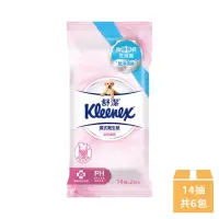 在飛比找momo購物網優惠-【Kleenex 舒潔】女性專用濕式衛生紙 14張x2包x3
