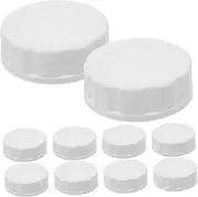 FELTECHELECTR 10pcs Jar Lids Wide Mouth Lids Silicone Rings Leakproof for Milk Bottles