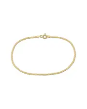 10K Italian Gold Serpentine Chain Ankle Bracelet