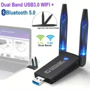 1300Mbps USB 3.0 Bluetooth Adapter 5GHz Wireless WiFi Receiver Dual Band Dongle