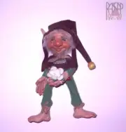 Dwarf Old Man Brownie Gnome Fae Faery Fantasy OOAK Art Doll Earth Elemental