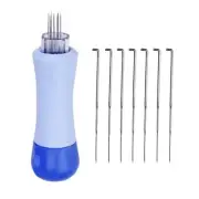 M00496 MOREZMORE 7-Needle Wool Needle Felting Tool Handle Holder + 7 needles
