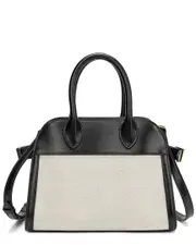 Tiffany & Fred Paris Canvas & Leather Satchel