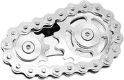 KNFFSAAJL Sprockets Chain Toys Bike Chain Spinner for Adults Kids Mini Chain Gears Spinner Toy Stainless Steel Sprocket Sensory EDC Toy for Anxiety Relieve ADHD Autism