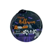 NWOT HAPPY HALLOWEEN Wall Sign Home Dcor Pumpkin Black and Purple