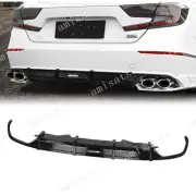 For 2018-2021 Honda Accord AKASAKA Rear Bumper Diffuser Lip Trim Glossy BLK 3PCS (for: Honda)