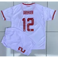 在飛比找蝦皮購物優惠-Putih 阿漢印尼國家隊足球服白色2024年1-13歲