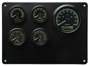 Humvee MME 5 Gauge Set Instrument Panel GPS Speedometer 24 Volt 7 Color LED