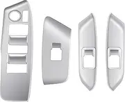 Power Window Switch RHD Car Matt Silver Window Glass Lift Button Switch Cover Trim Door Armrest Panel for Sienta 2022 2023