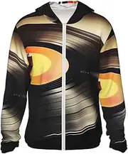 [RLDOBOFE] Women's UPF 50+ Sun Protection Hoodie Lightweight Jackets Shirt Vinyl records Long Sleeve Sun Shirts