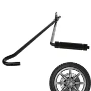 Car Folding Scissor Jack Crank Lever Handle Lift Rod Tire Wheel Lug Wrench Tool