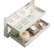 Expandable Pull-Out Cabinet Organizer Slide Out Pantry Shelves Storage
